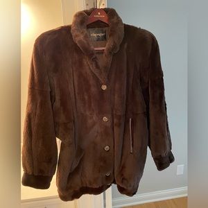 Vintage Womens Vincent’s Indiana Brown Fur Coat Size Large